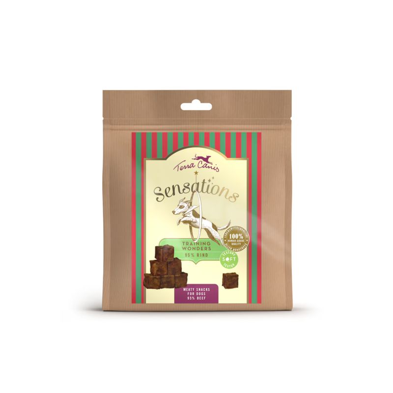 TERRA CANIS SENSATION SNACK TRAINING MANZO 90 GR