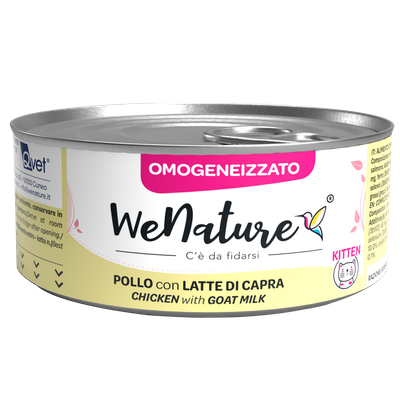 WENATURE UMIDO GATTO OMOGENEIZZATO POLLO CON LATTE DI CAPRA 70 GR