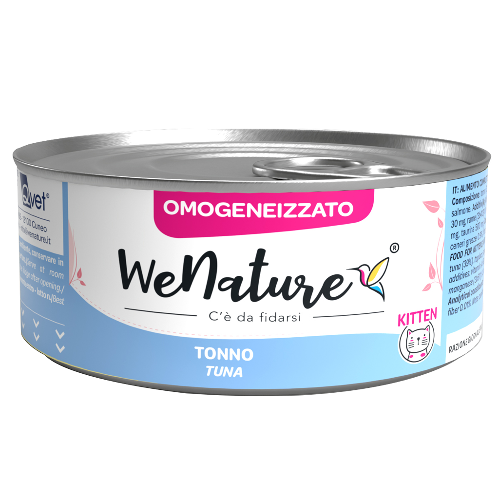 WENATURE UMIDO GATTO OMOGENEIZZATO TONNO 70 GR