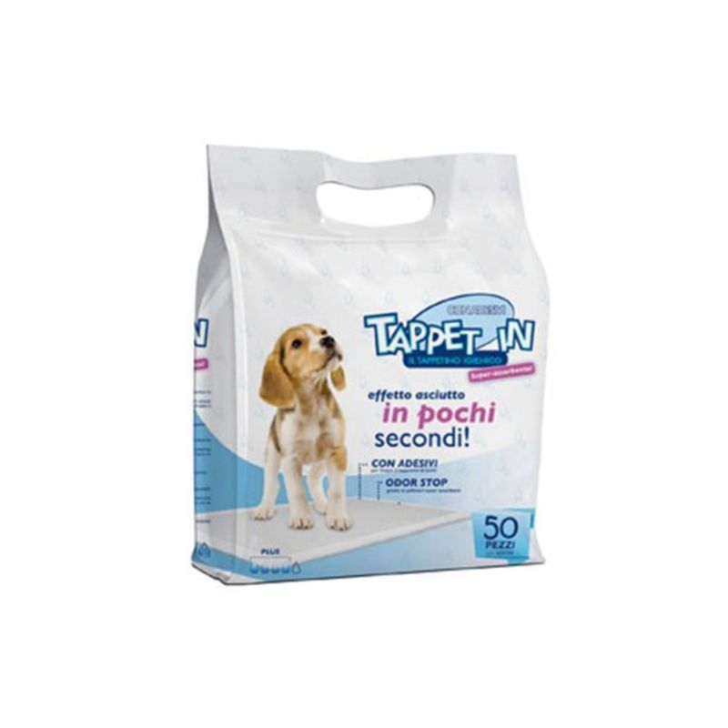 TAPPETINI SUPER ASSORBENTI 60X90 NEUTRI 50 PZ