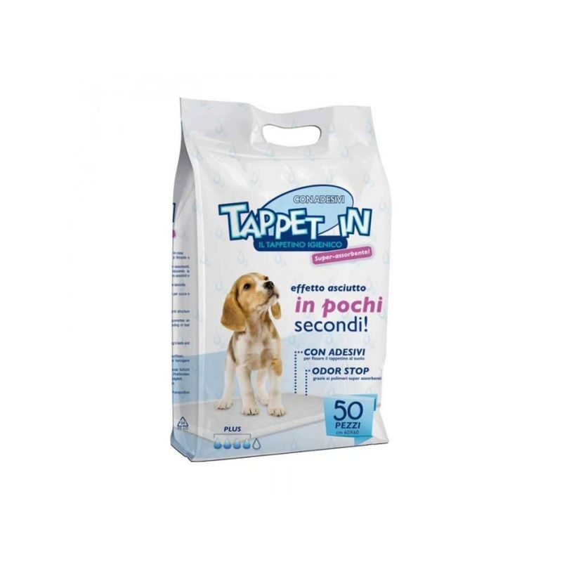 TAPPETINI SUPER ASSORBENTI 60X60 NEUTRI 50 PZ