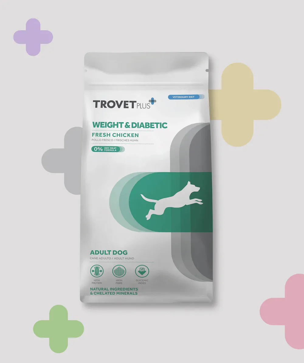TROVET VET DOG WEIGHT &amp; DIABETIC POLLO 3 KG