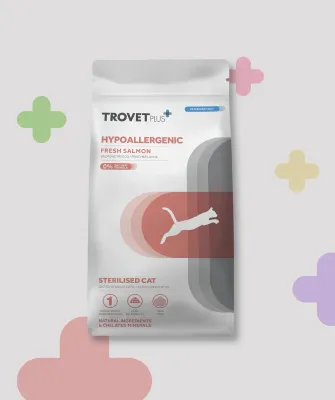 TROVET VET CAT HYPOALLERGENIC STERILISED SALMONE 1,2 KG