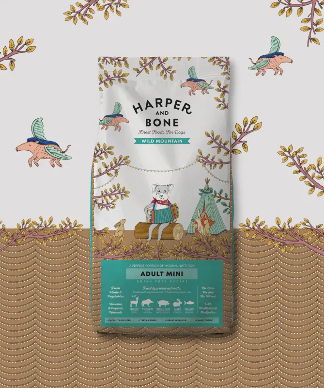 HARPER &amp; BONE ADULT DOG MINI WILD MOUNTAIN 2 KG