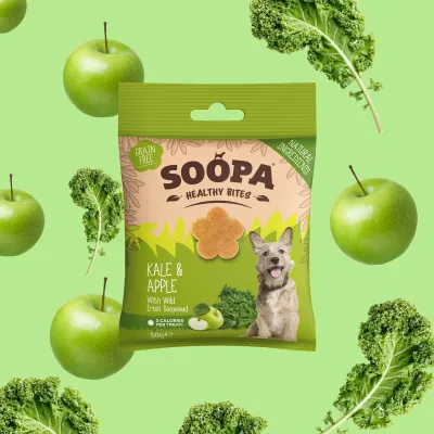 SOOPA SNACK BITES PER CANE GUSTO MELA VERDE