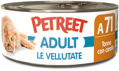 PETREET UMIDO GATTO VELLUTATE TONNO CON CAROTE 70 GR