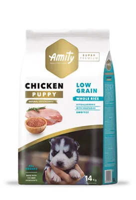 AMITY CANE MEDIUM PUPPY POLLO 4 KG