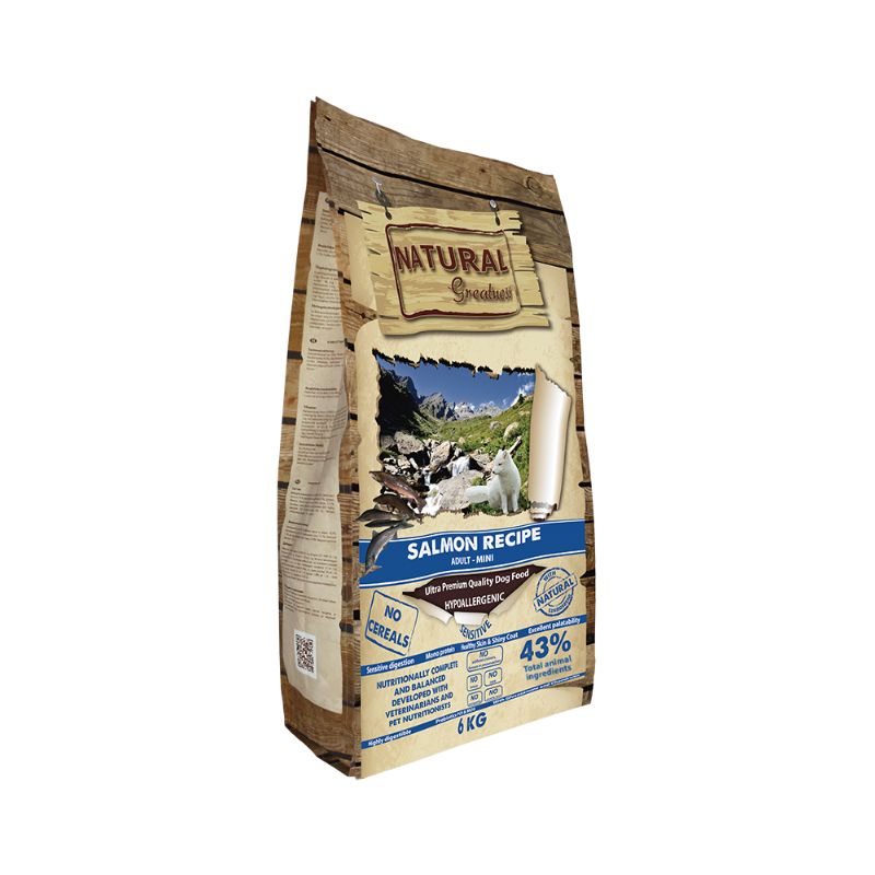 NATURAL GREATNESS CANE MINI SALMONE 2 KG