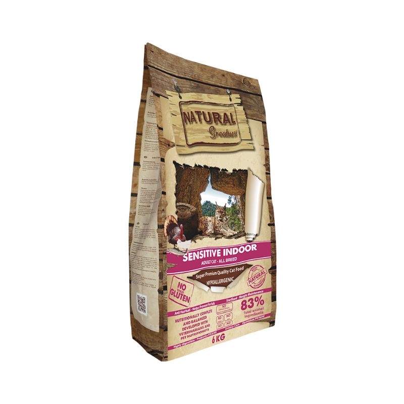 NATURAL GREATNESS GATTO ADULT SENSITIVE INDOOR 600 GR