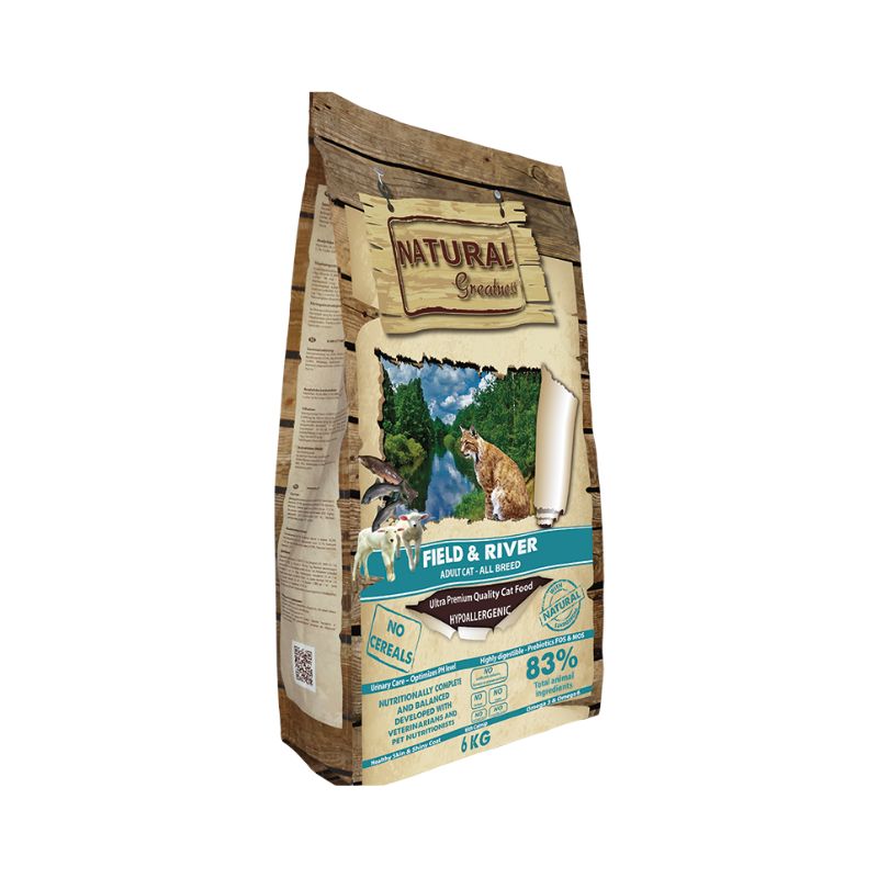 NATURAL GREATNESS GATTO ADULT FIELD E RIVER 600 GR