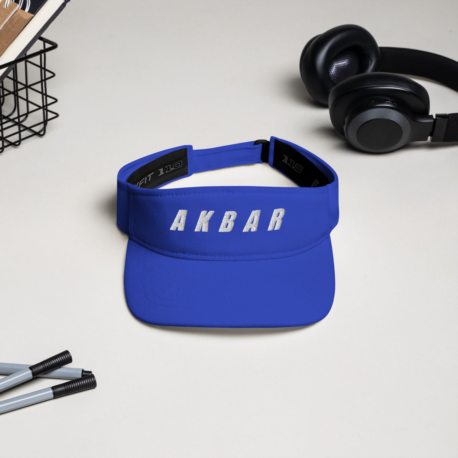 AKBAR Word Logo Sun Visor