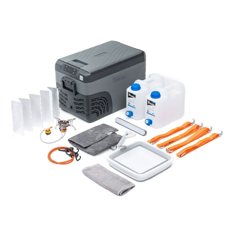 Portable fridges and camping accessories