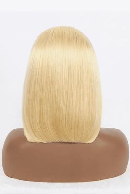 12&quot; 160g #613 Lace Front Wigs Human Hair 150% Density