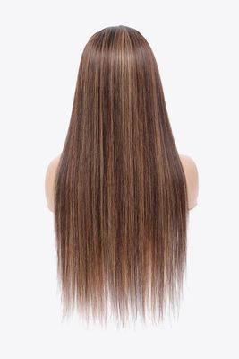 18&quot; 160g  Highlight Ombre #P4/27 13x4 Lace Front Wigs Human Virgin Hair 150% Density
