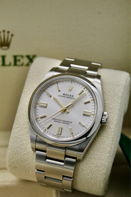 Rolex Oyster Perpetual  Silver dial