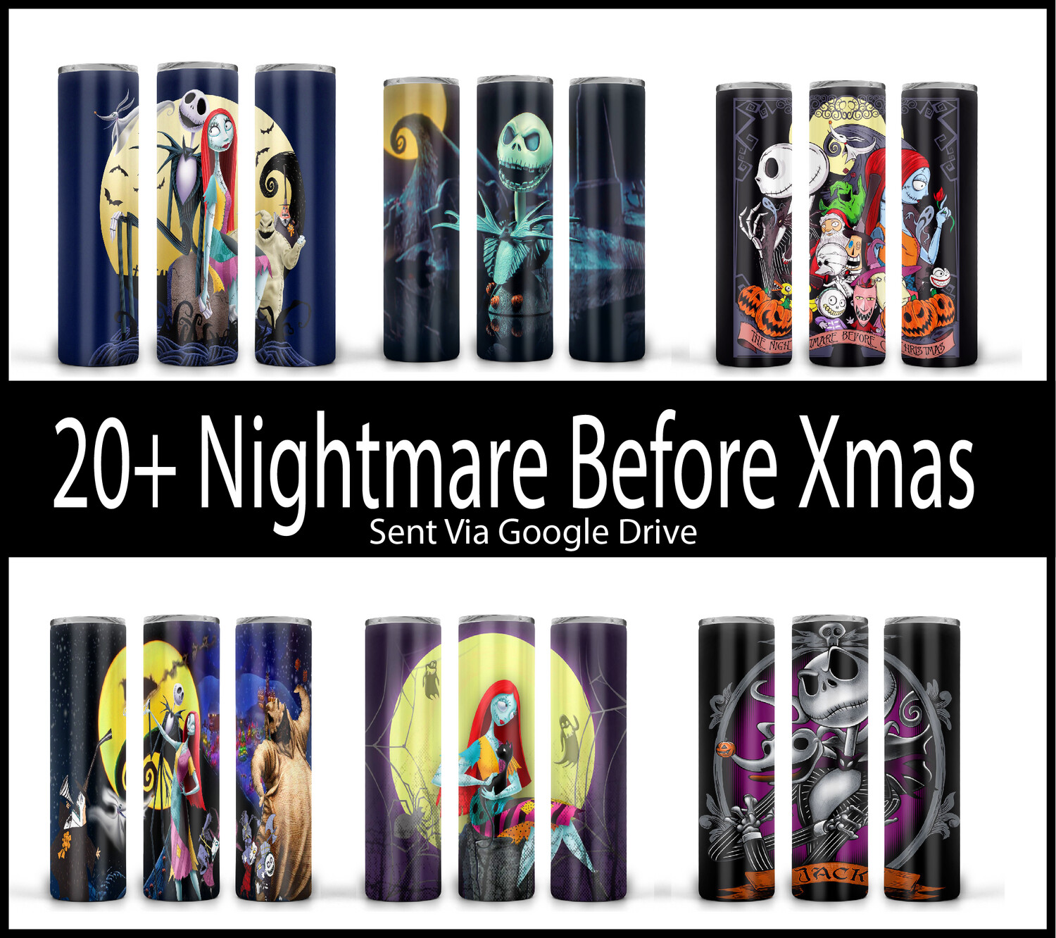 Nightmare Be Fore Xmas Tumbler Bundle package