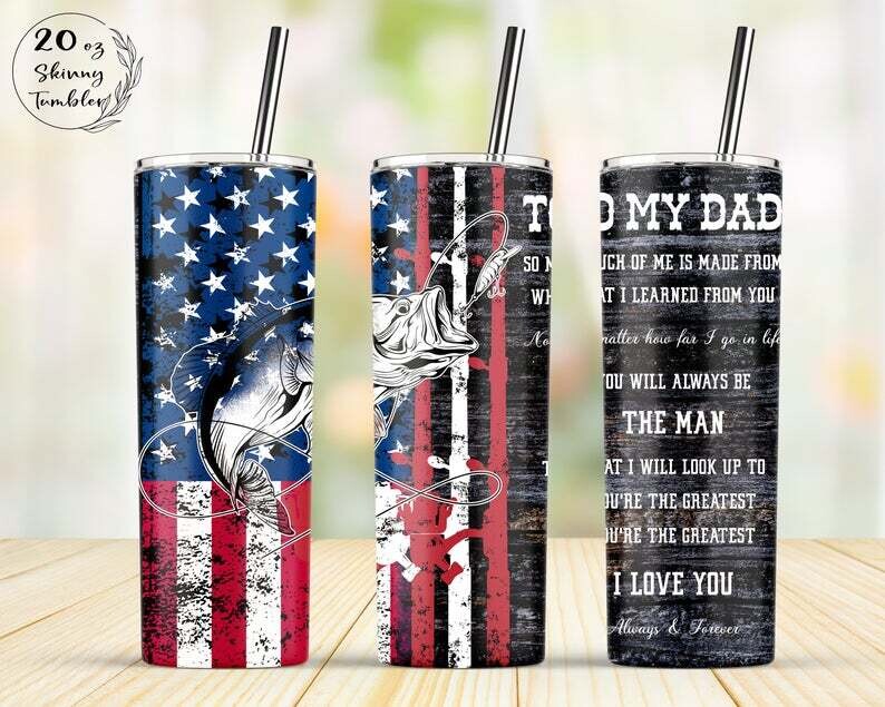 Dads Fishing 20oz Tumbler