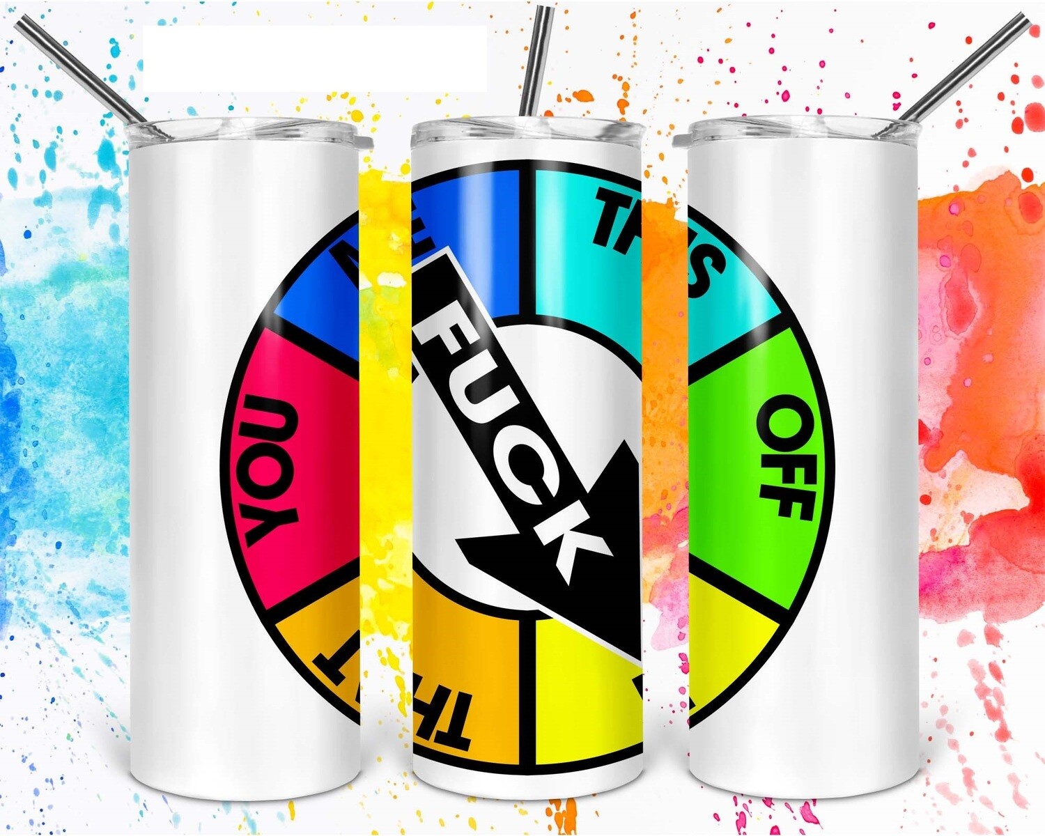 F*CK spin 20oz Tumbler