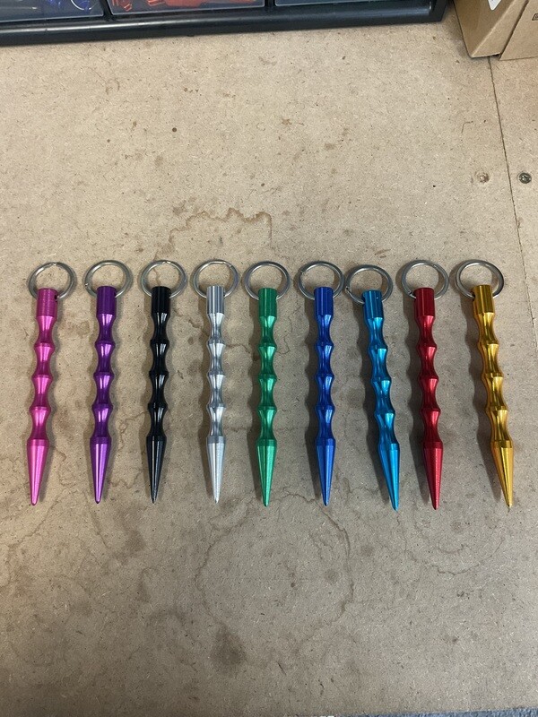 Pastel Pointed Kubaton Self Defense Keychain