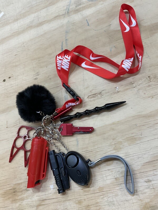 Black And red Lean Protection  Self Defense Kit