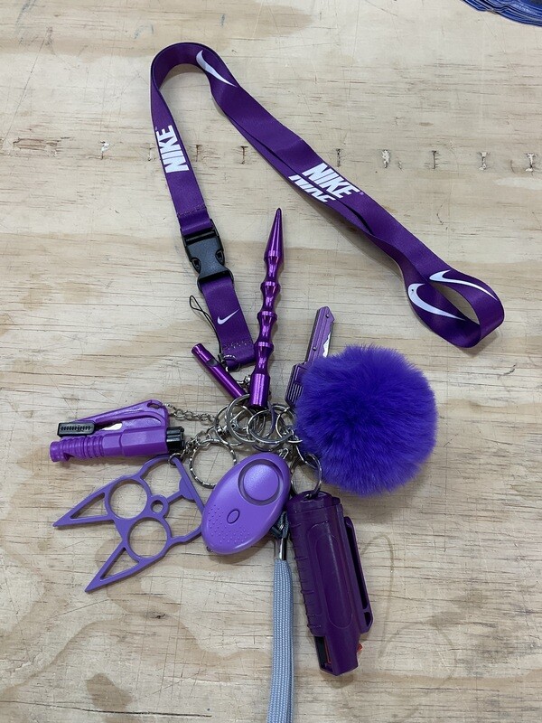 Black And Purple Lean Protection  Self Defense Kit