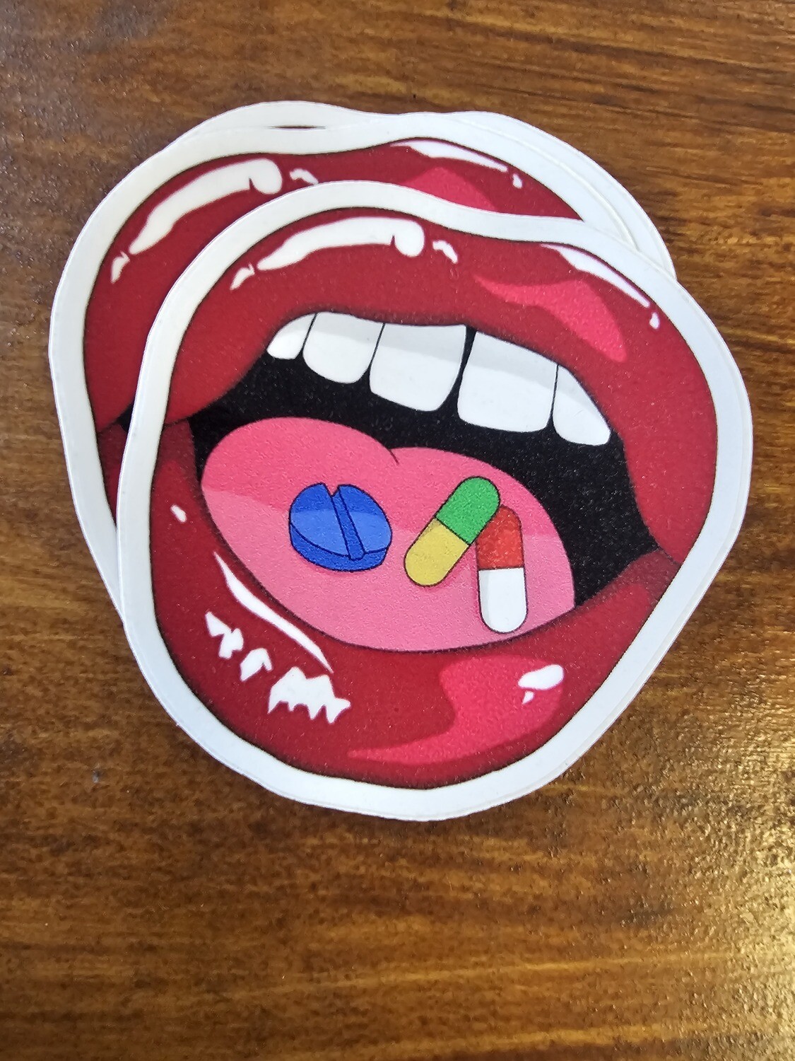 Pill mouth Sticker