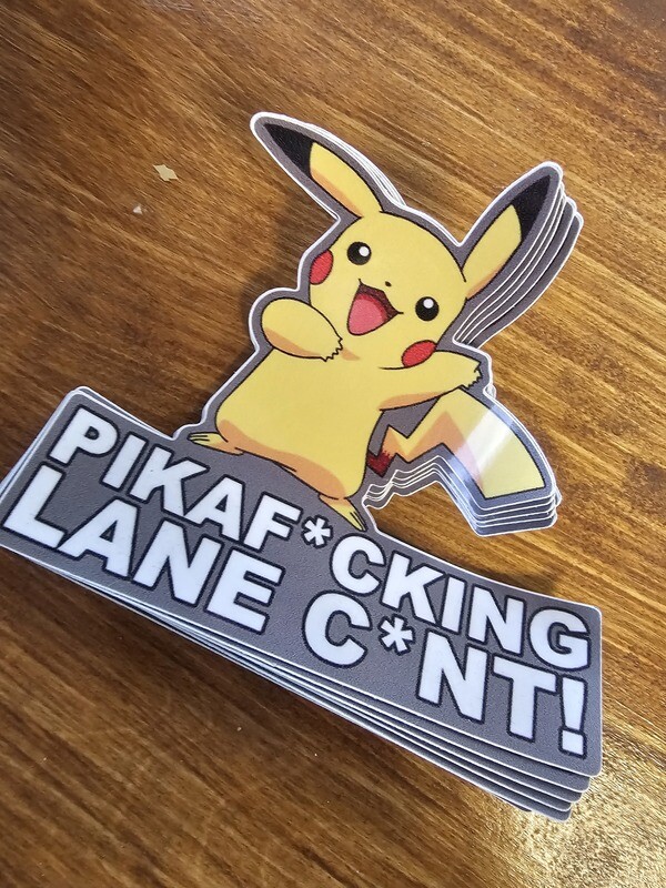 Pic a Fing lane c*nt Sticker