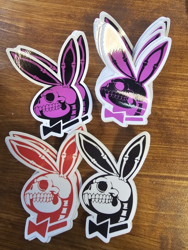 Playboy bunny skull Sticker