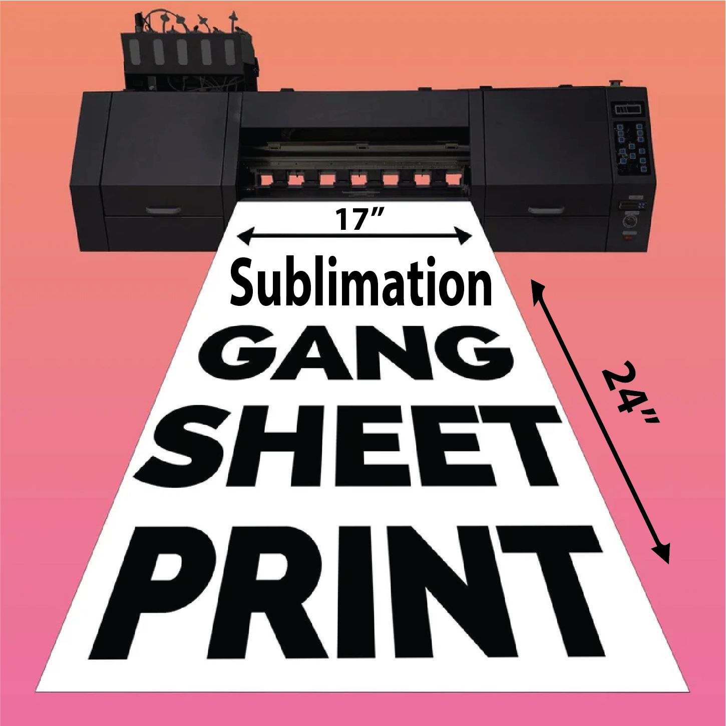 Sublimation Gang Sheet Transfers 17" x 24"