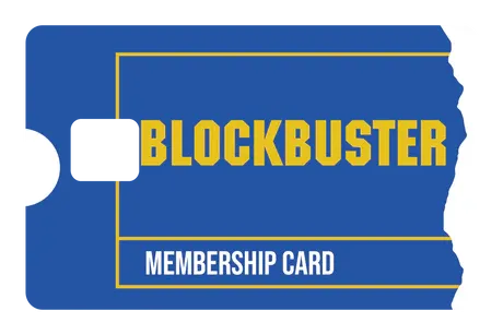 BLOCKBUSTER MEMEBERSHIP CARD BLOCKBUSTER MEMEBERSHIP CARD