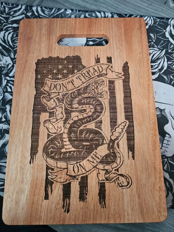 LAZER Engraved Cutting Board