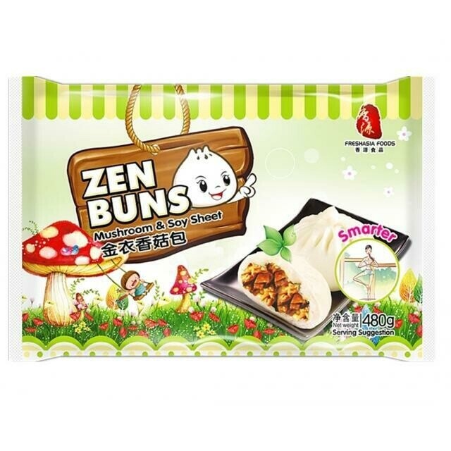 Fresh Asia Mushroom &amp; Soy Sheet Bun 480g