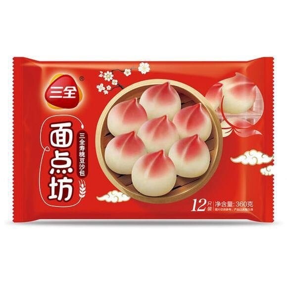 SQ Red Bean Paste Bun 360g