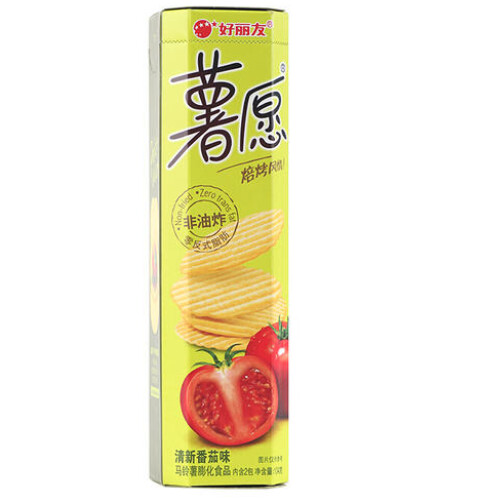 HLY Crisps - Tomato 好丽友薯愿-清新番茄味  104g