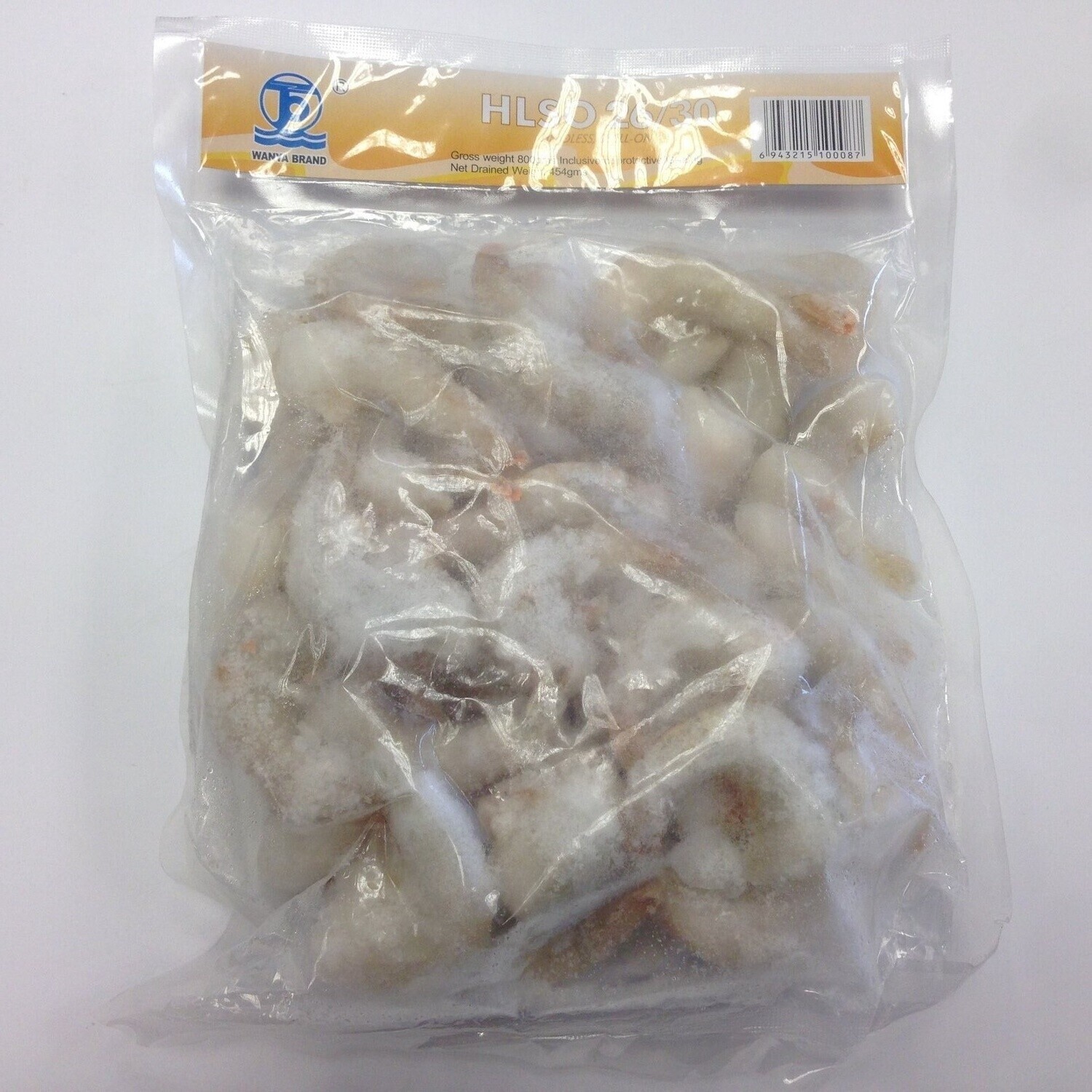 Wanya Vannamei King Prawns HLSO 26/30 800g