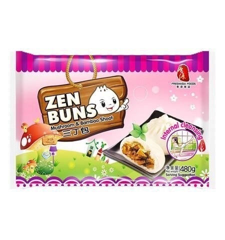 Fresh Asia Mushroom &amp; Bamboo Shoot Buns 480g
