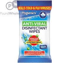 Anti-Viral Disinfectant Wipes 50pcs