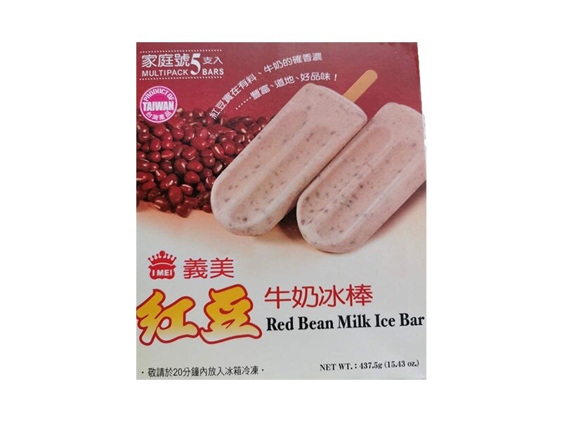 Yimei Milk Red Bean Ice Bar 4 Pcs