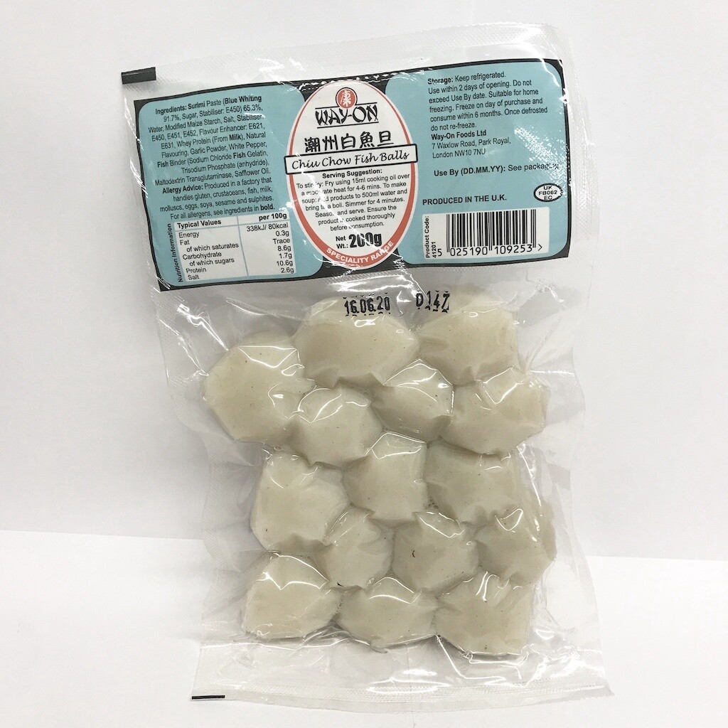 Way-On Chiu Chow Fish Ball 200g