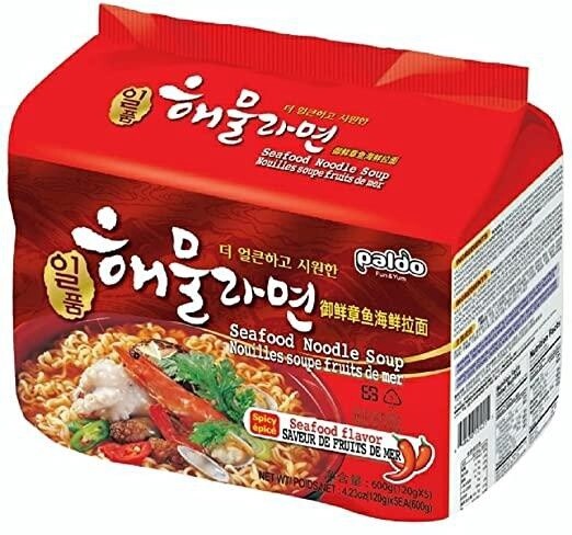 Paldo Seafood Noodle Soup 5 packs