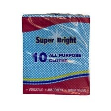 Super Bright 10 All Purpose Cloths