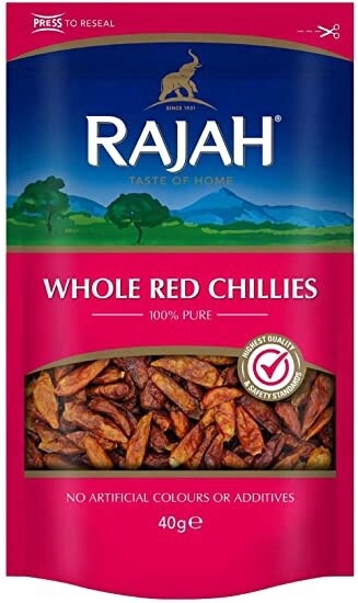 Rajah Whole Red Chillies 50g