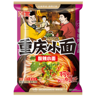 BJ Chongqing Noodle -Sour & Spicy 110g