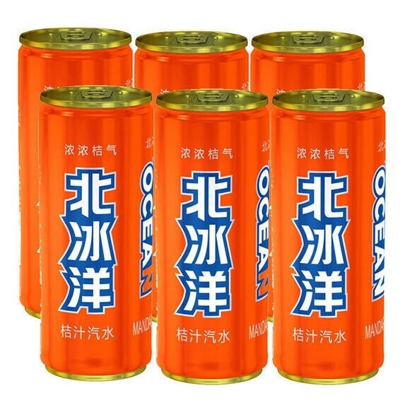Ocean Artic Fizzy Drink Mandarin Orange  北冰洋桔汁汽水 6x330ml
