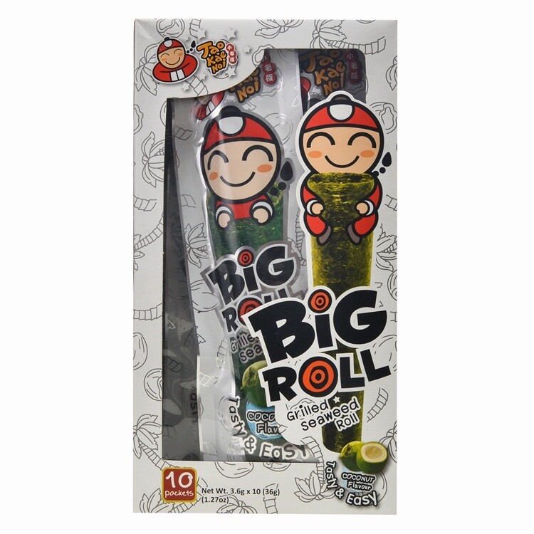 Taokaenoi Big Roll Grilled Seaweed Roll Coconut 27g