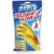 Duzzit Household Gloves 2 Pairs  (Size:L)
