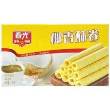 Chun Guang Coconut Wafer Rolls 105g