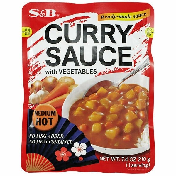 S&amp;B Japanese Style Curry Sauce Medium Hot 日式咖喱中辣 210g