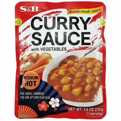 S&amp;B Japanese Style Curry Sauce Medium Hot 日式咖喱中辣 210g