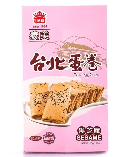 Imei Black Sesame Egg Roll 60g
